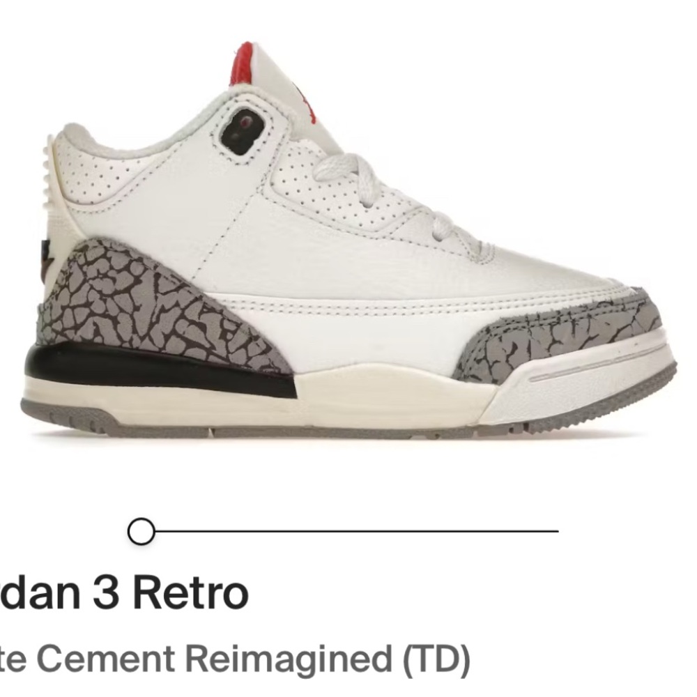 Jordan 3 Retro White Gray Sneakers